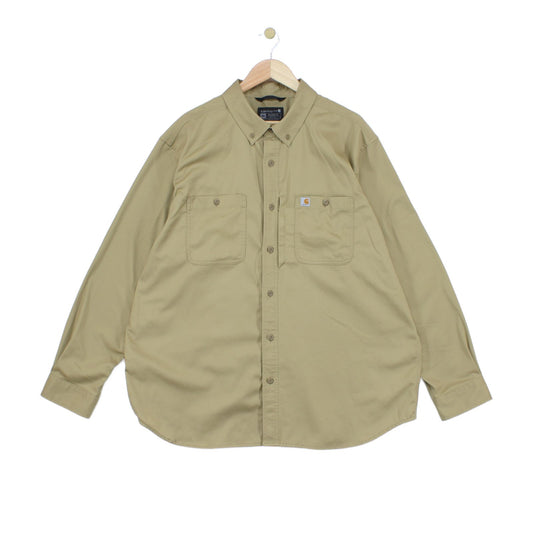 Mens Workwear Shirt Long Sleeve Relaxed Fit