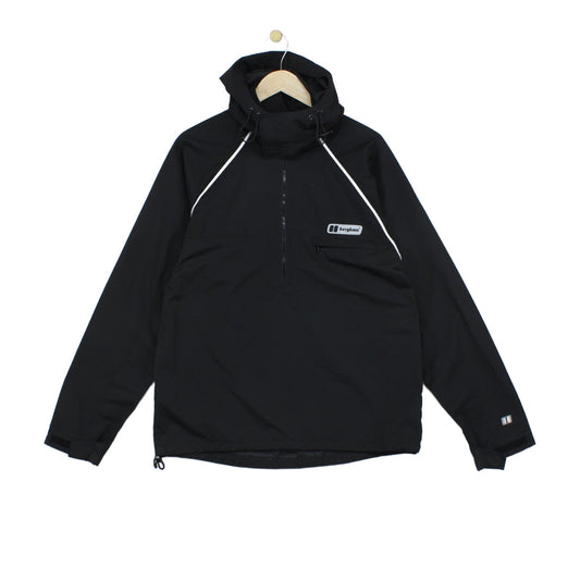 Mens Windproof Jacket 1/4 Zip Hooded Outdoor
