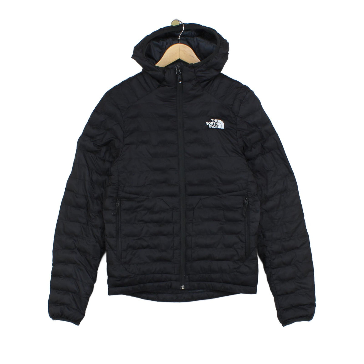 Mens Quilted Jacket Hooded Full Zip