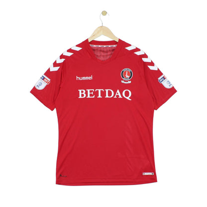 Mens Charlton 2018/19 Football Shirt Home Jersey #66 Clark