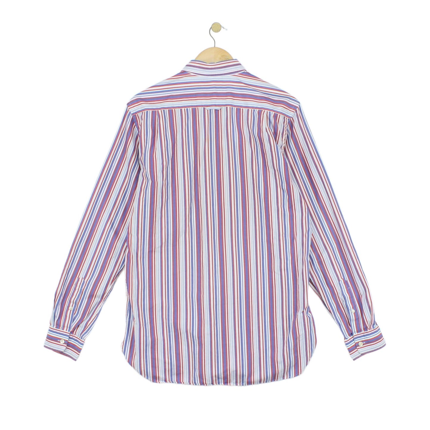 Mens Striped Shirt Long Sleeve Fitted