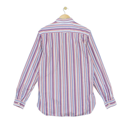 Mens Striped Shirt Long Sleeve Fitted