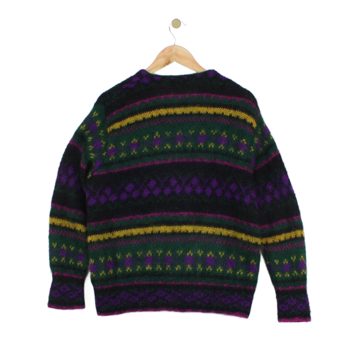 Womens Mohair Cardigan Abstract