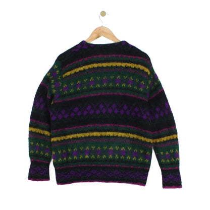 Womens Mohair Cardigan Abstract