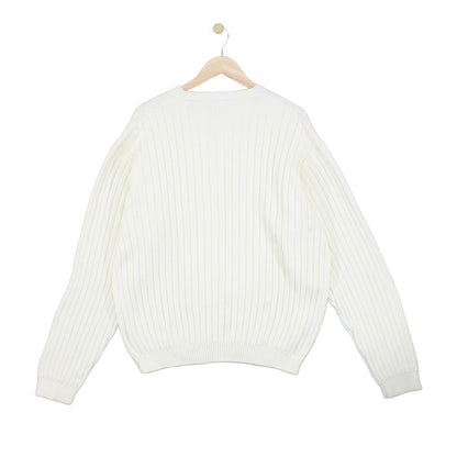 Mens Jumper Knit Ribbed