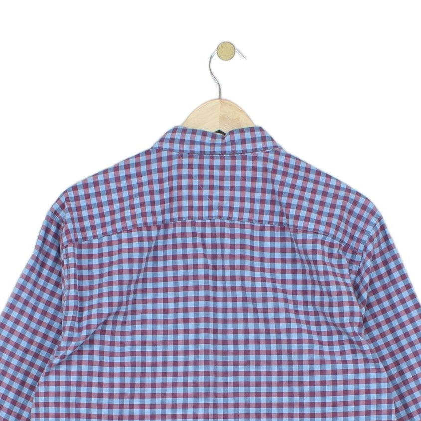 Mens Check Shirt Long Sleeve