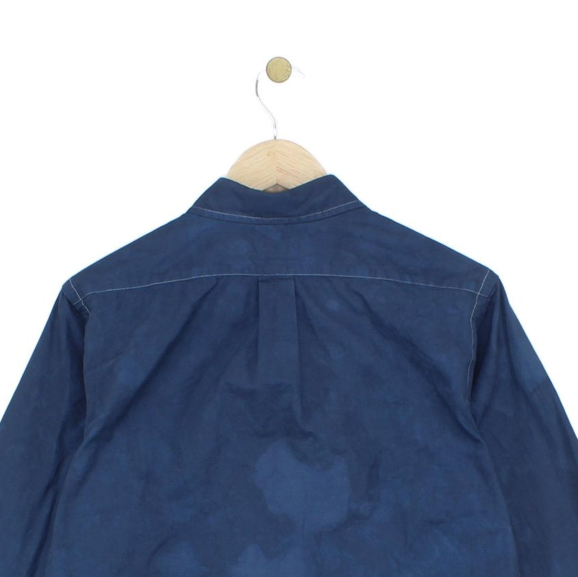 Mens Dyed Shirt Long Sleeve Button Up