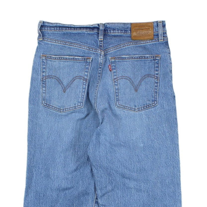Womens Ribcage Straight Jeans High Rise Denim