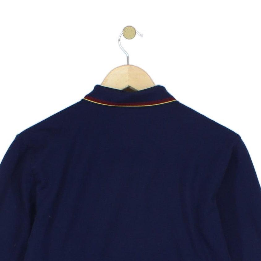 Mens Polo Shirt Stretch Slim Fit Long Sleeve Classic