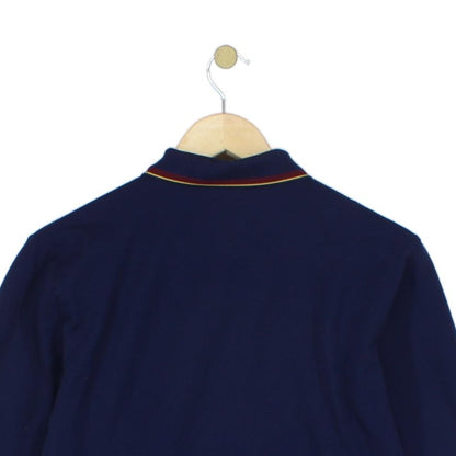 Mens Polo Shirt Stretch Slim Fit Long Sleeve Classic