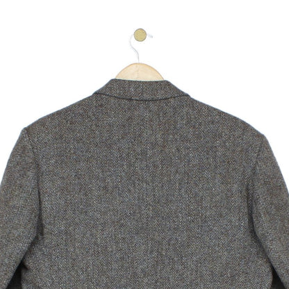 Mens Harris Tweed Blazer Notch Lapel Wool