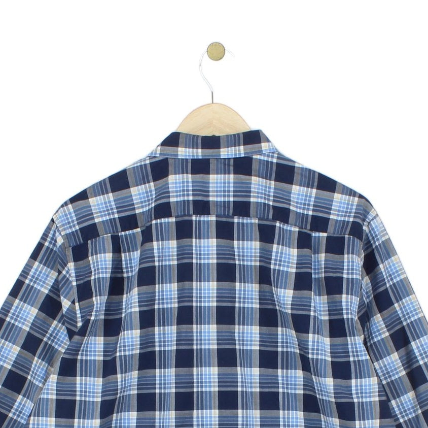 Mens Plaid Shirt Long Sleeve Button Up