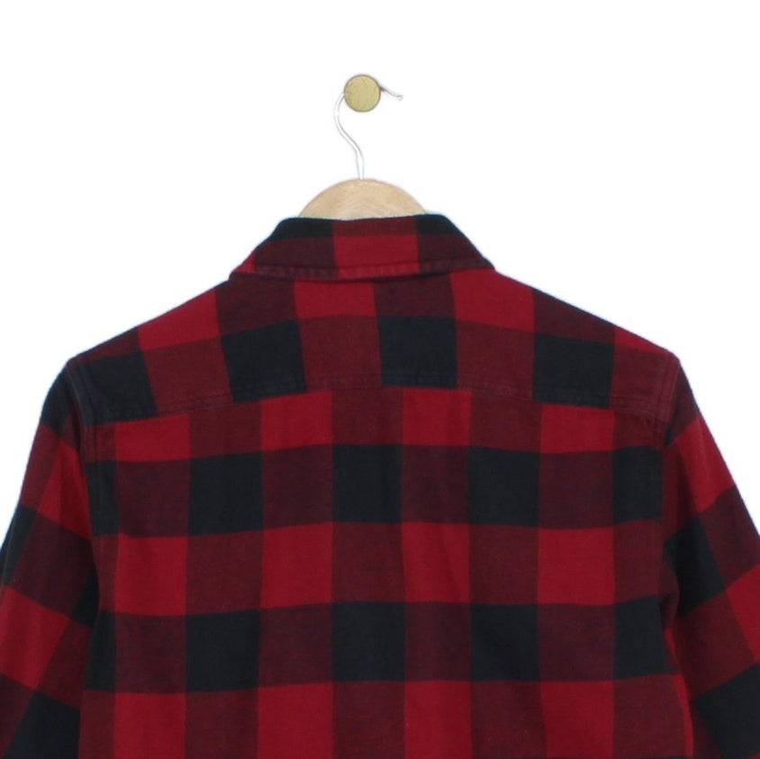 Mens Plaid Shirt Button Up Flannel