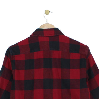 Mens Plaid Shirt Button Up Flannel