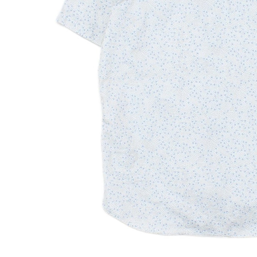 Mens Patterned Shirt Tailored Short Sleeve