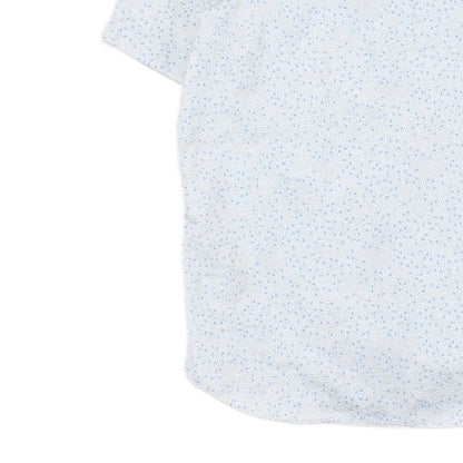 Mens Patterned Shirt Tailored Short Sleeve