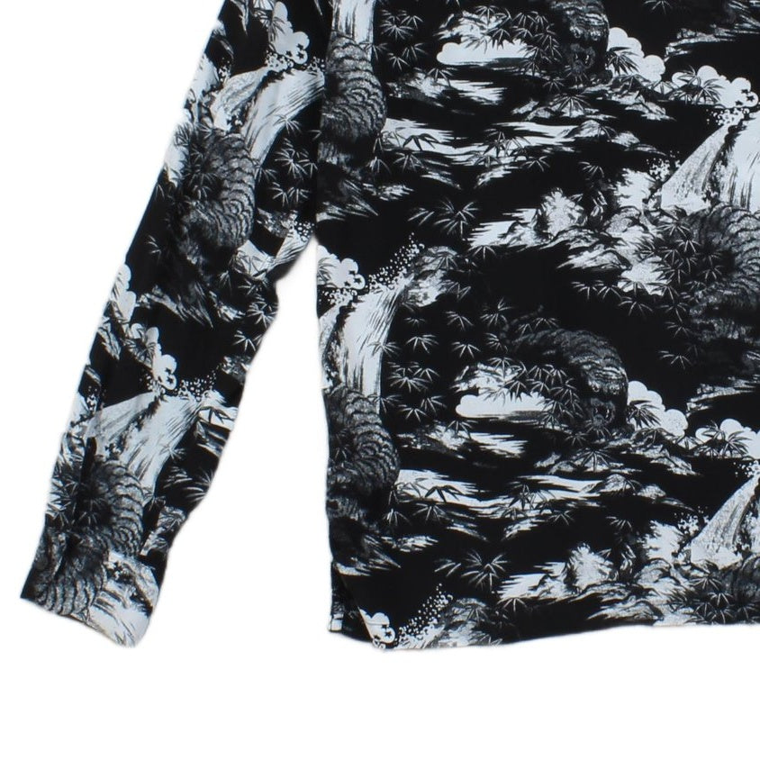 Mens Viscose Shirt Casual Print Patterned