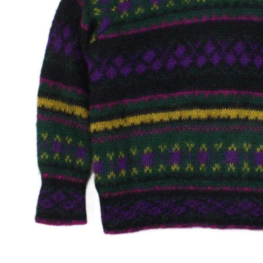 Womens Mohair Cardigan Abstract