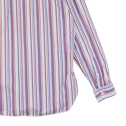Mens Striped Shirt Long Sleeve Fitted
