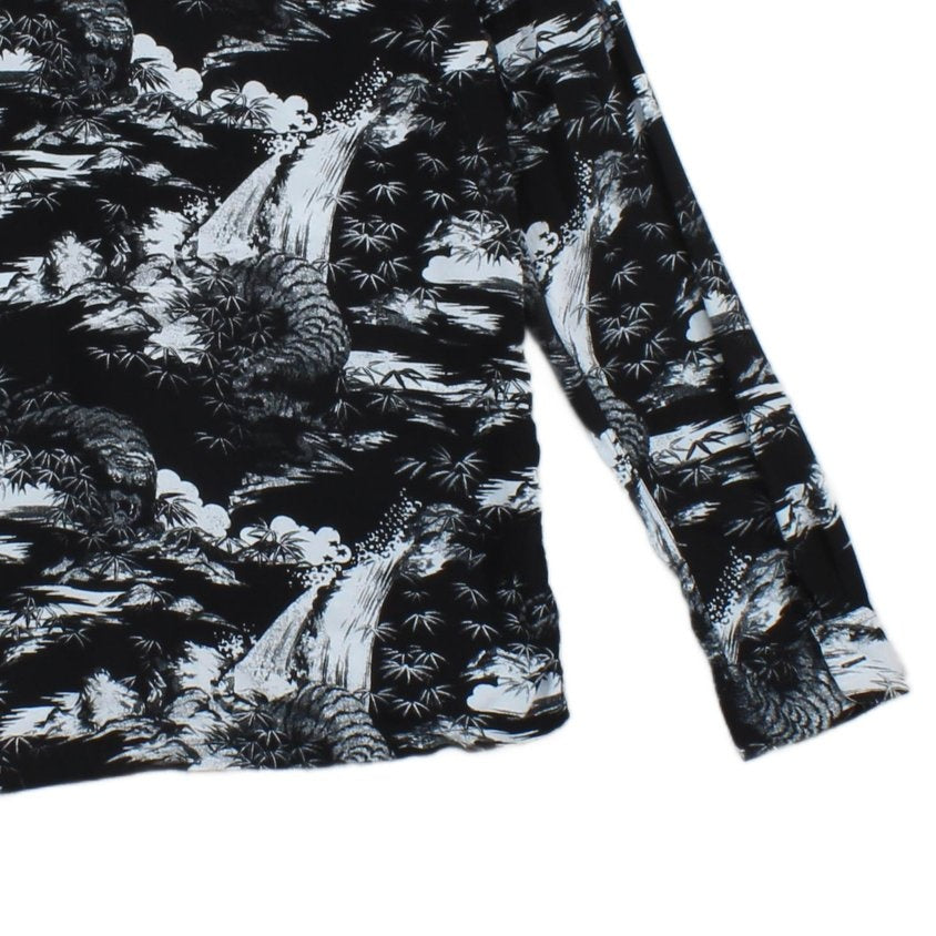 Mens Viscose Shirt Casual Print Patterned