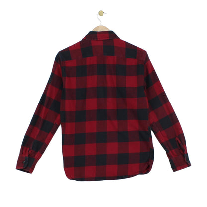 Mens Plaid Shirt Button Up Flannel