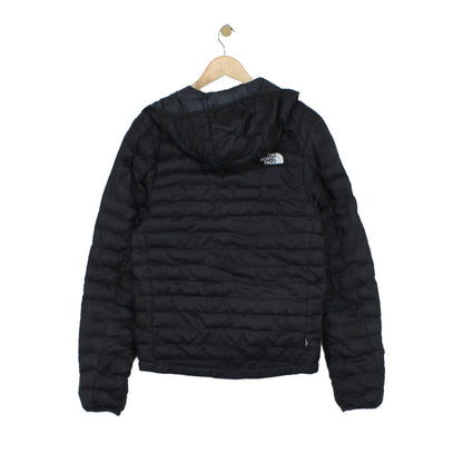Mens Quilted Jacket Hooded Full Zip