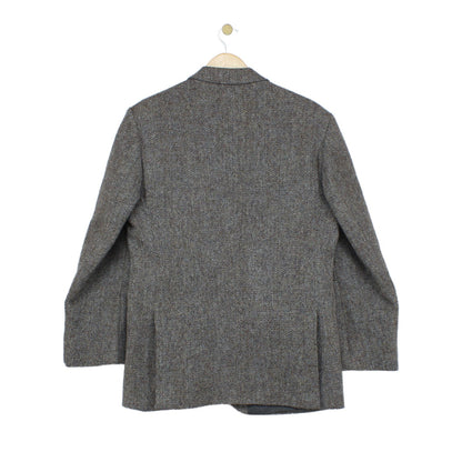Mens Harris Tweed Blazer Notch Lapel Wool