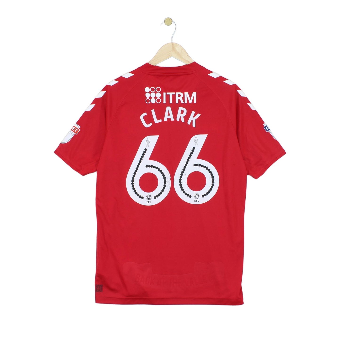 Mens Charlton 2018/19 Football Shirt Home Jersey #66 Clark