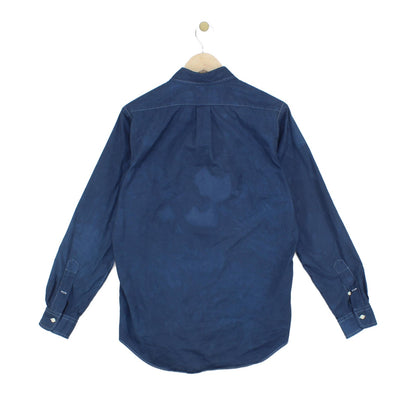Mens Dyed Shirt Long Sleeve Button Up