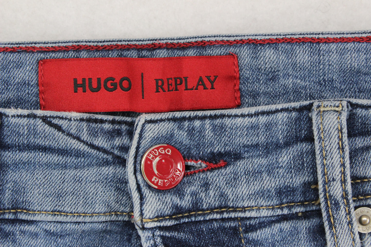 Mens X Replay Jeans Distressed Slim