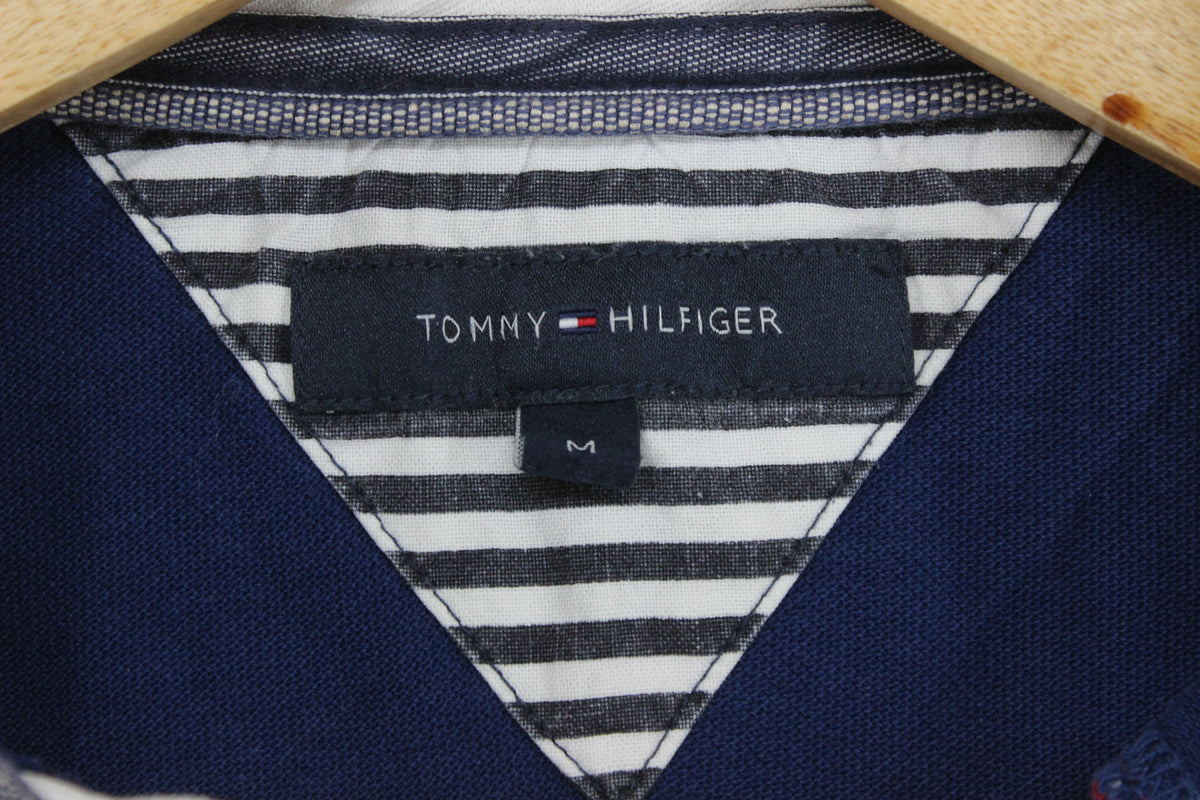 Mens Striped Polo Shirt Short Sleeve Logo