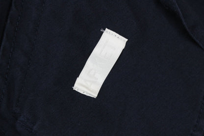 Boys Jacket Hooded Full Zip Navy Cotton