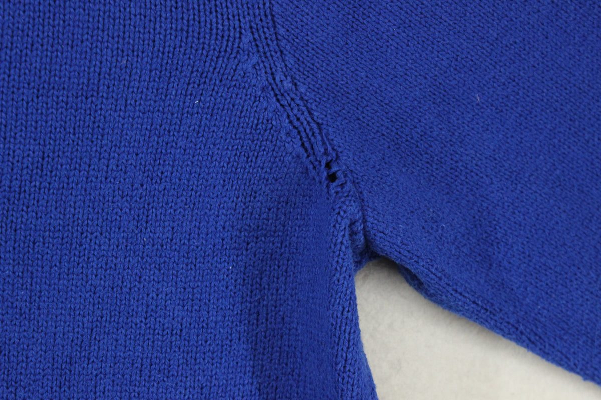 Mens 1/4 Zip Jumper Knit Classic Cotton