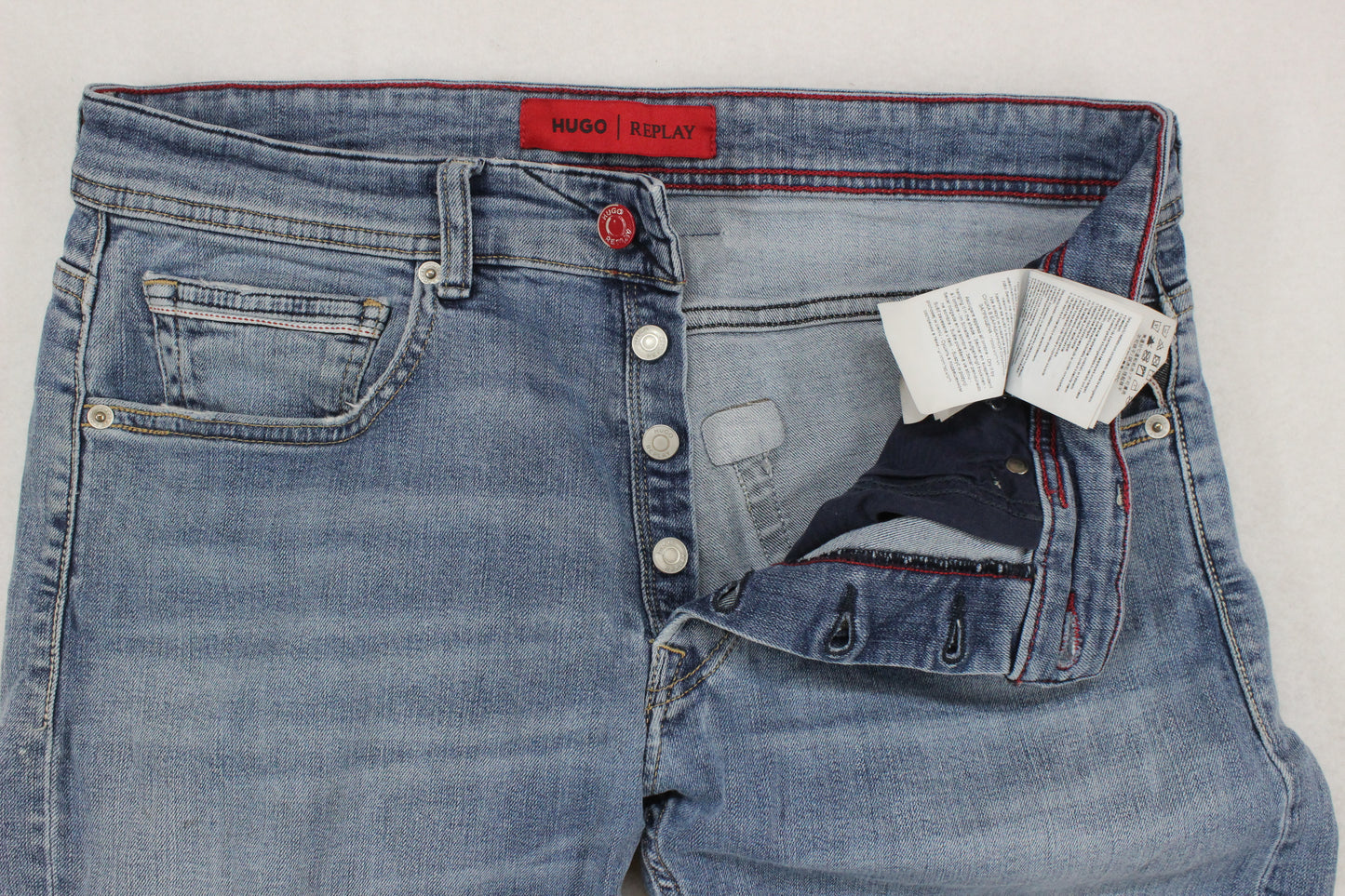 Mens X Replay Jeans Distressed Slim