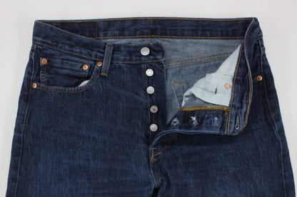 Mens 501 Jeans Classic Fit 100% Cotton Button Fly Denim