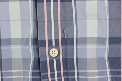 Mens Plaid Shirt Button Up Long Sleeve