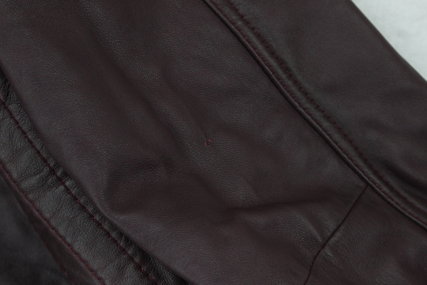 Mens Biker Jacket Full Zip Leather