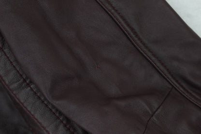 Mens Biker Jacket Full Zip Leather