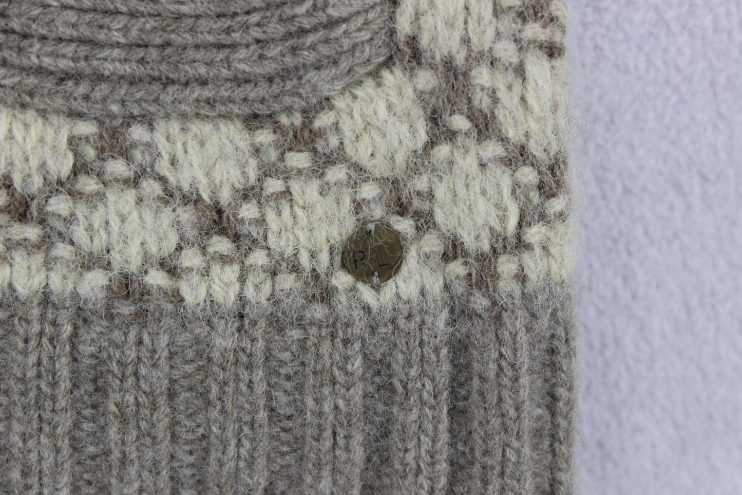 Womens Cardigan Vest Reindeer Knit