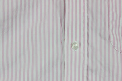 Mens Striped Shirt Short Sleeve Collared Regular Fit