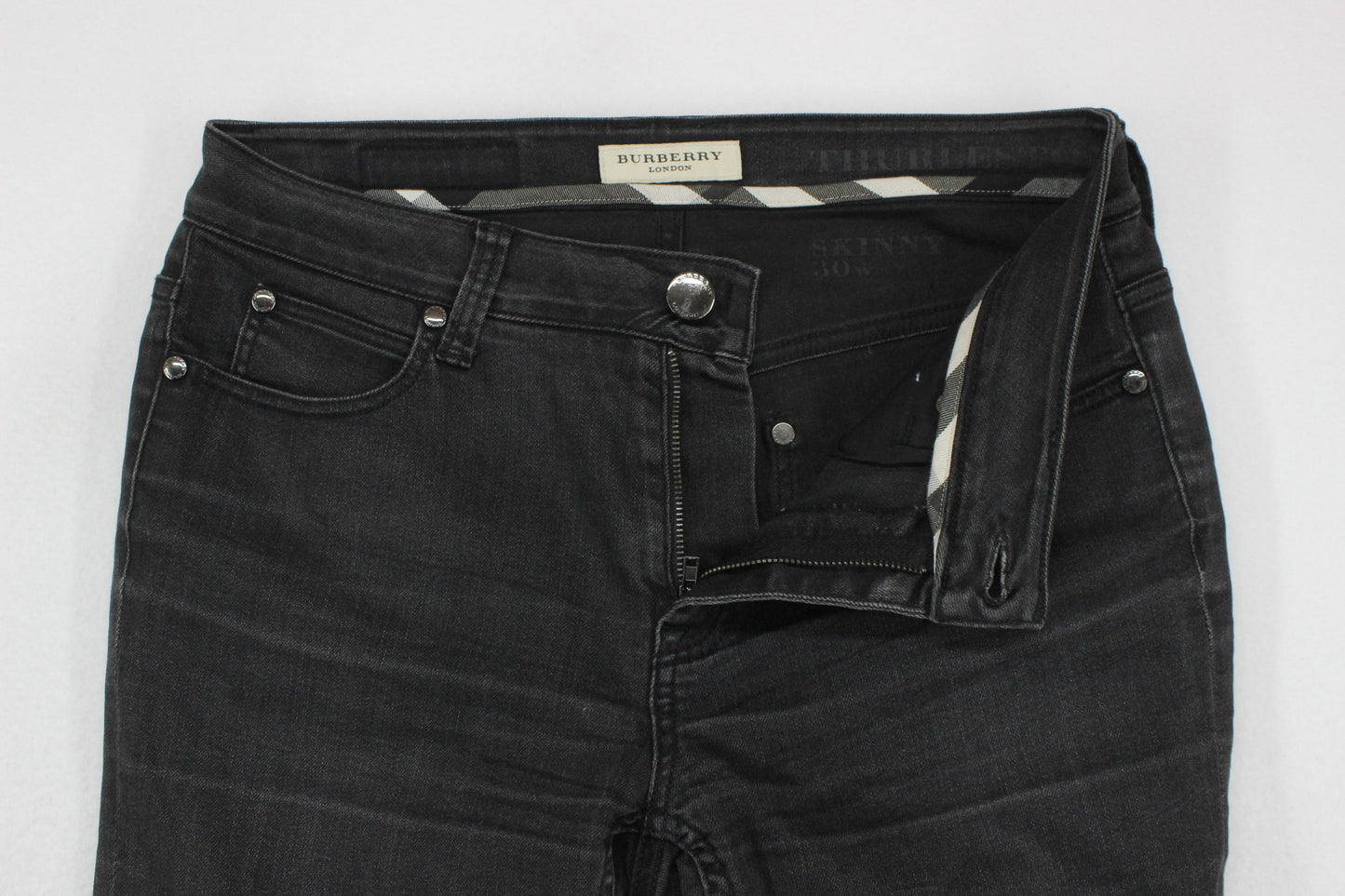 Womens Jeans Zip Fly Stretch Skinny Denim