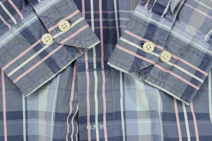 Mens Plaid Shirt Button Up Long Sleeve