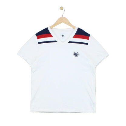 Mens Striped T-Shirt Made In Portugal V Neck