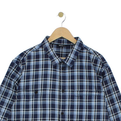 Mens Check Shirt Long Sleeve Button Up