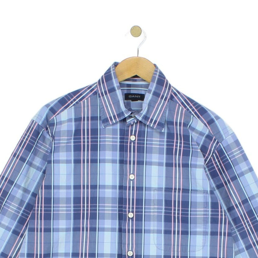 Mens Plaid Shirt Button Up Long Sleeve