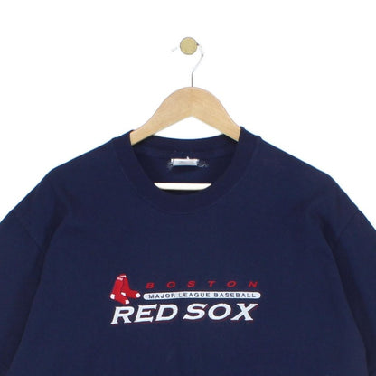 Mens Red Sox T-Shirt Graphic Embroidered
