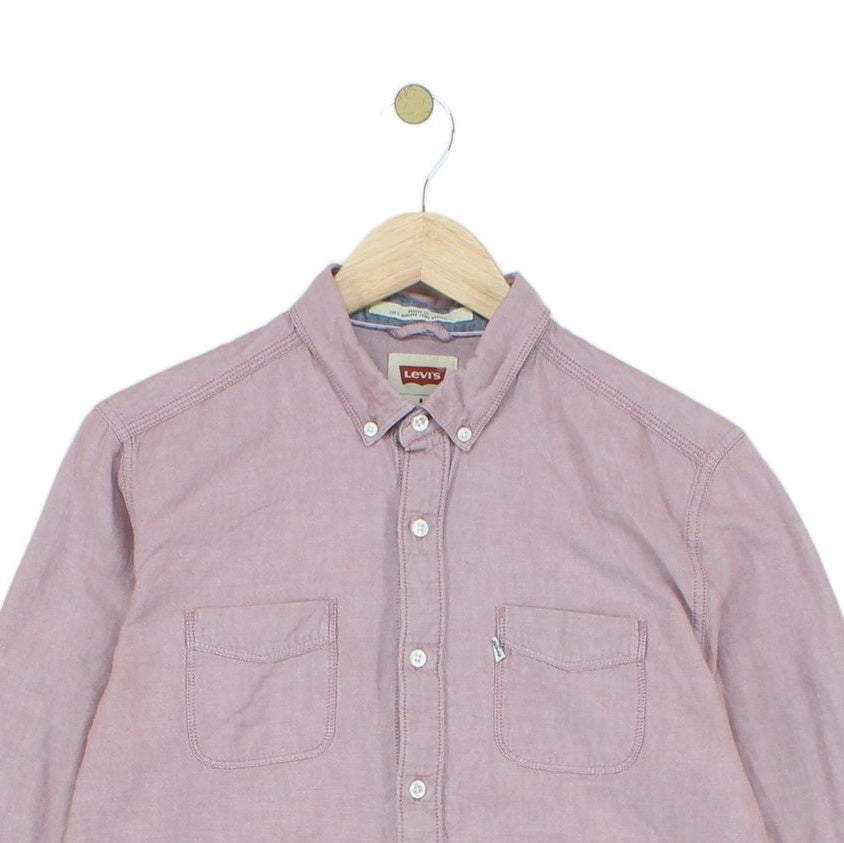 Mens Shirt Long Sleeve Classic Cotton