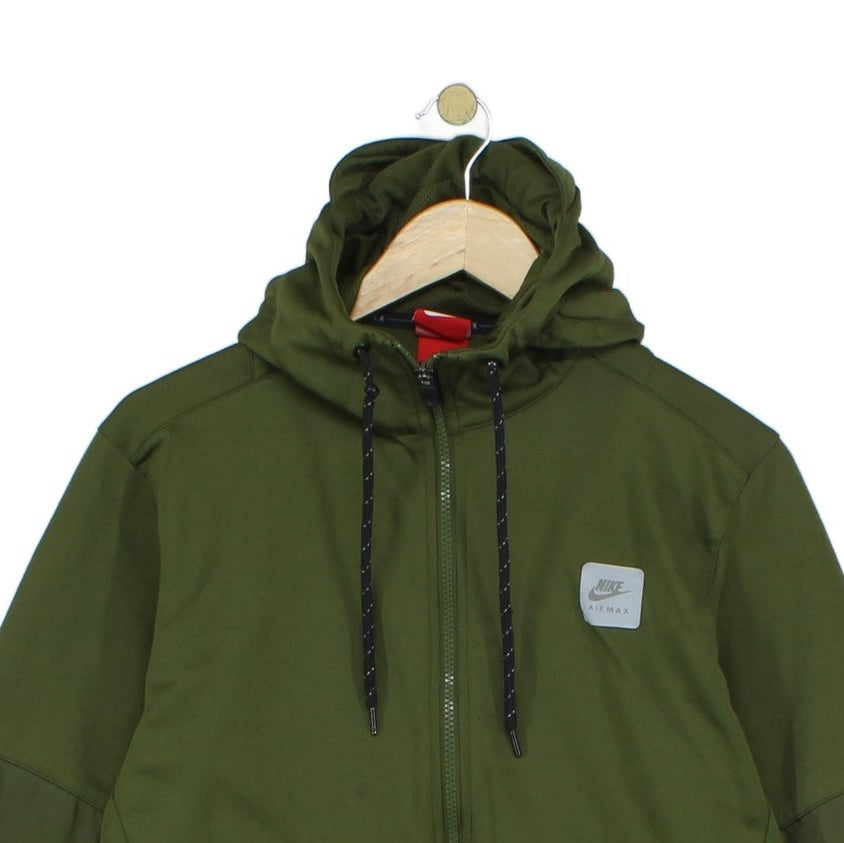 Mens Air Max Hoodie Full Zip Khaki