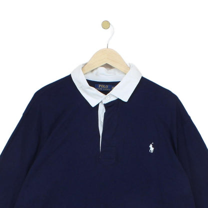 Mens Polo Shirt Long Sleeve Collared Classic