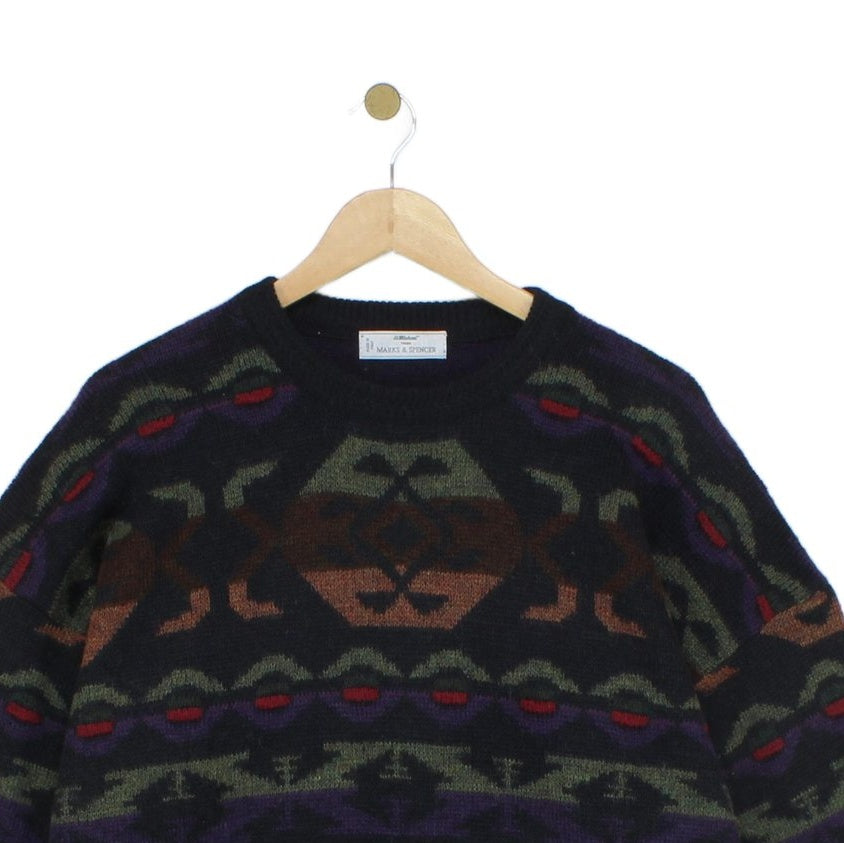 Mens Abstract Jumper Made In Italy